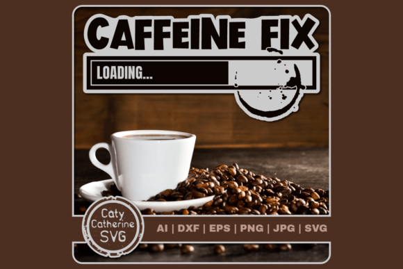 Caffeine Fix Loading Funny Progress Bar Embroidery Design Review