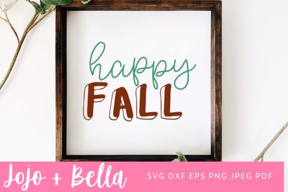 Happy Fall SVG for Real Embroidery Projects