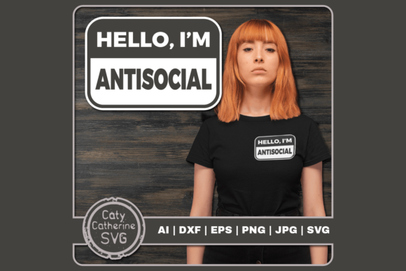 Hello, I’m Antisocial Funny Name Badge Review