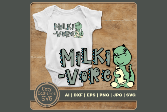 Milki-Vore Cute Dinosaur Baby Milk Quote Review for Real Projects