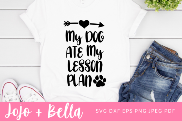 My Dog Ate My Lesson Plan SVG: A Teacher’s Humor in Embroidery Form