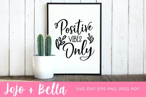 Positive Vibes SVG: A Thoughtful Design for Real Embroidery Projects
