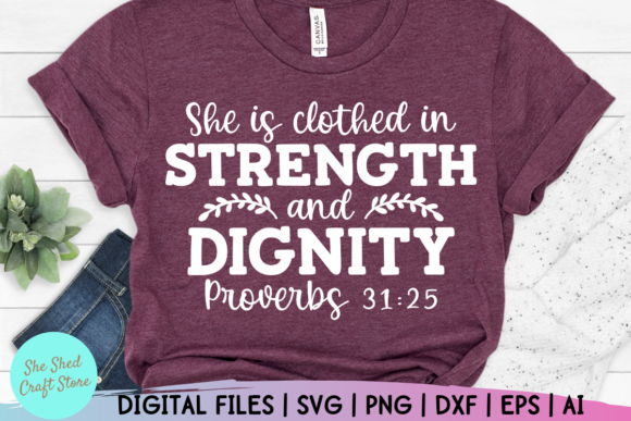 Proverbs 31 Bible Quote for Real Embroidery Projects